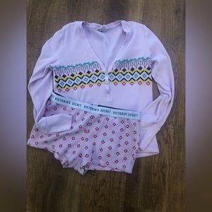 Victorias Secret Waffle PJ set